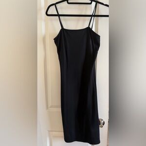 Topshop Black Midi Dress
